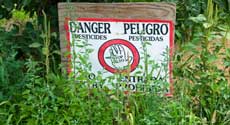 Garden Warning Sign